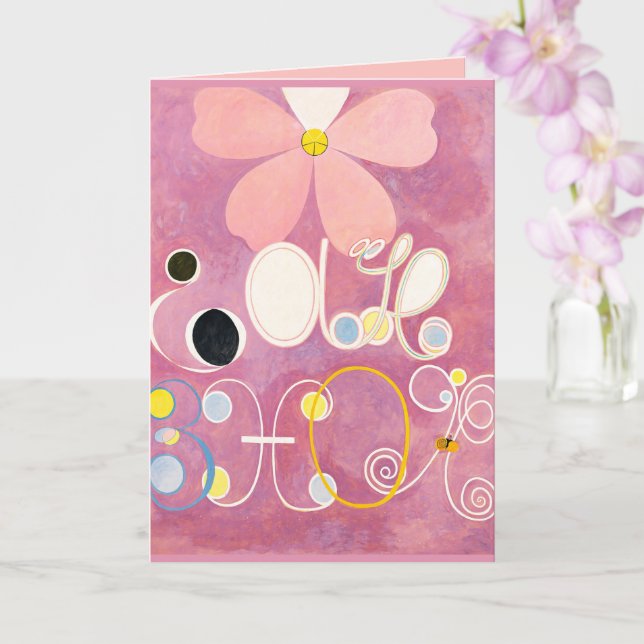 The Ten Largest, No. 5, Adulthood, Hilma af Klint Card (Orchid)