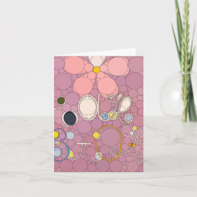 The Ten Largest, No.5, Dots, After Hilma af Klint Thank You Card (Front)