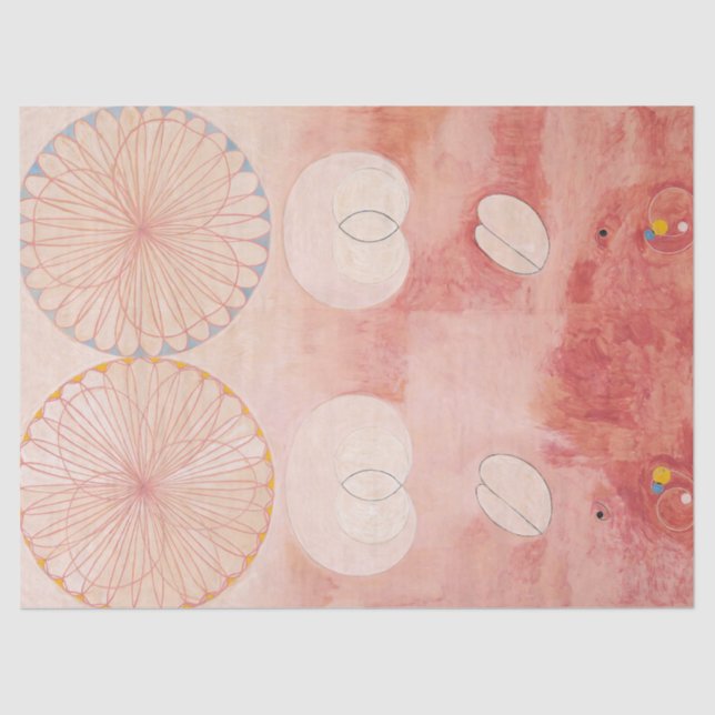 The Ten Largest No 9 Old Age by Hilma Klint Tissue Paper (Front)
