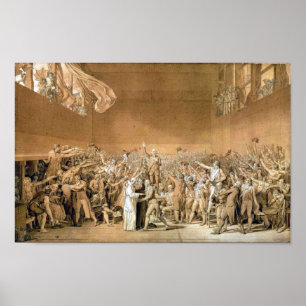 The Tennis Court Oath  1791 Poster