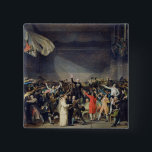 The Tennis Court Oath, 20th June 1789, 1791 15 Cm Square Badge<br><div class="desc">The Tennis Court Oath,  20th June 1789,  1791 | by Jacques Louis David | Art Location: Musee de la Ville de Paris,  Musee Carnavalet,  Paris,  France | French Artist | Image Collection Number: XIR14667</div>