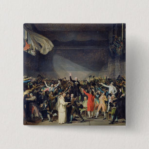 The Tennis Court Oath, 20th June 1789, 1791 15 Cm Square Badge
