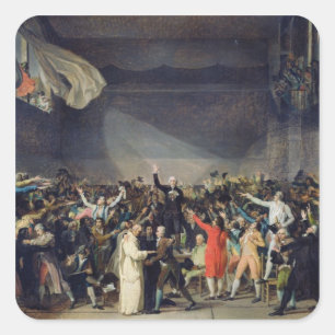 The Tennis Court Oath, 20th June 1789, 1791 Square Sticker