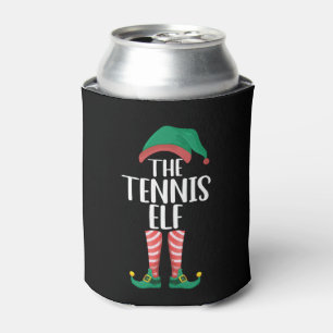 The Tennis Elf Matching Family Group Christmas Can Cooler