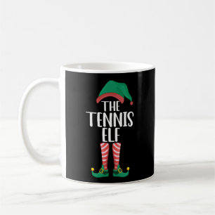 The Tennis Elf Matching Family Group Christmas Coffee Mug