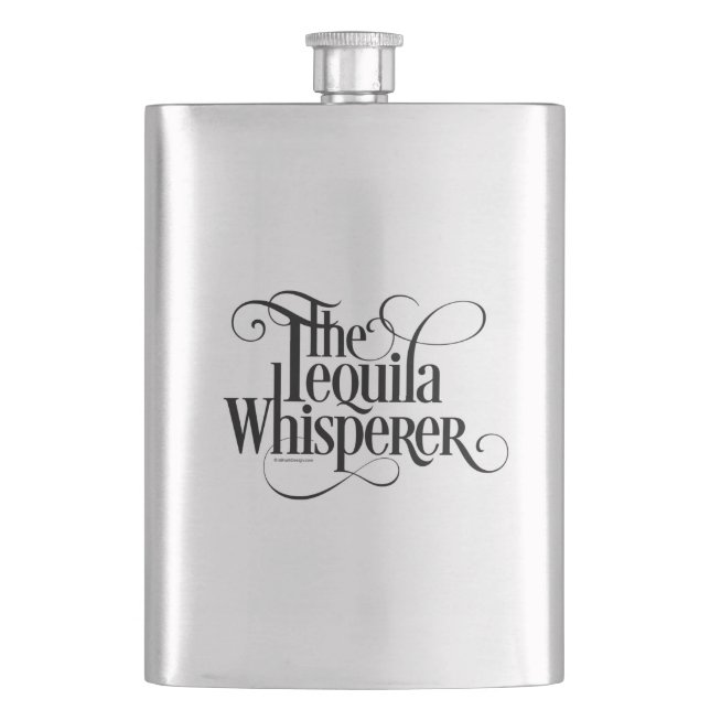 The Tequila Whisperer Flask (Front)