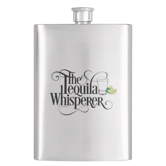 The Tequila Whisperer Flask (Front)
