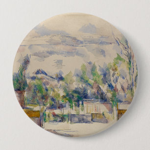 The Terrace at the Garden at Les Lauves, Cezanne 10 Cm Round Badge