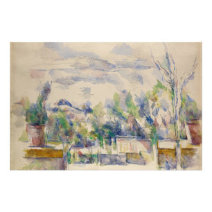 The Terrace at the Garden at Les Lauves, Cezanne Photo Print