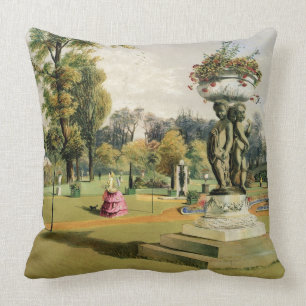 The Terrace Garden, Woburn Abbey (chromolitho) Cushion
