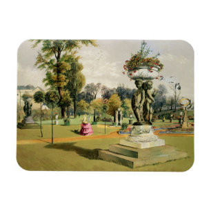 The Terrace Garden, Woburn Abbey (chromolitho) Magnet