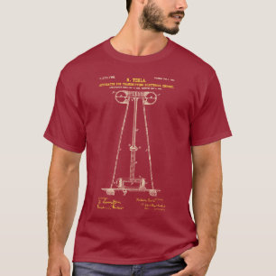 The Tesla Coil Maroon T-Shirt
