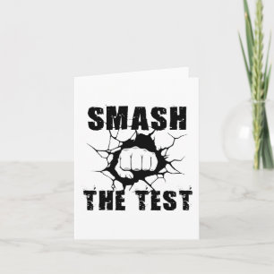 The Test Funny Exam Test Day Students Teachers  Card