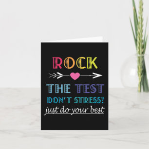 The Test-funny School Student Teacher Test Day Card