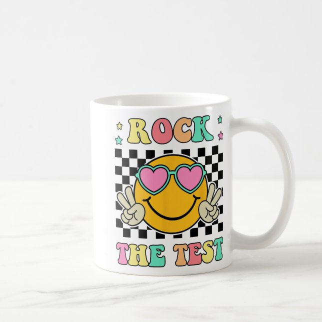 The Test Groovy Happy Testing Day For Teacher Stud Coffee Mug (Right)
