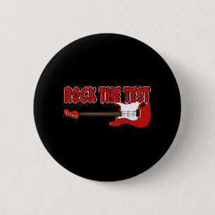 The Test Guitar Teacher Test Day Testing Day Teach 6 Cm Round Badge