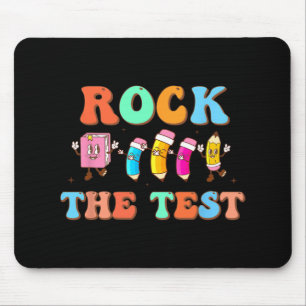 The Test Happy Testing Day For Teacher Student Mouse Pad