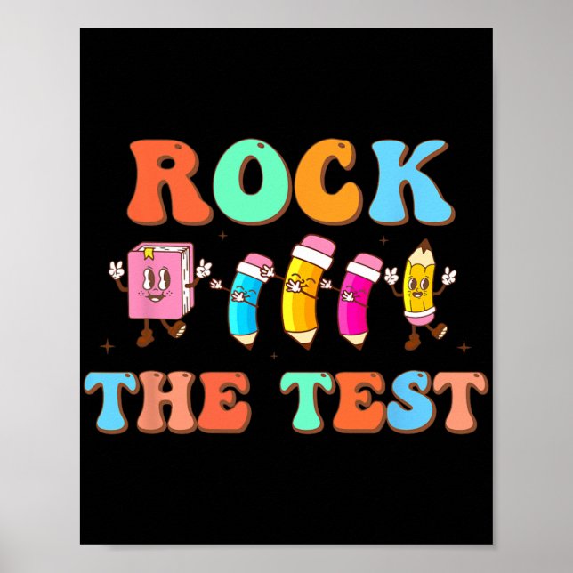 The Test Happy Testing Day For Teacher Student  Poster (Front)