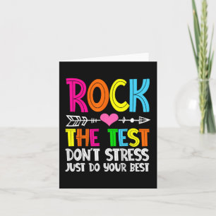 The Test Teacher Test Day Testing Day Funny Teache Card