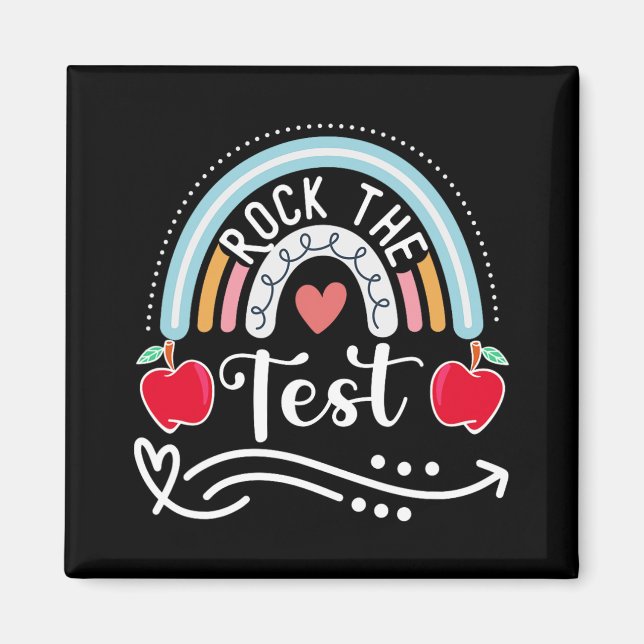 The Test Teacher Test Day Testing Day Funny Teache Magnet (Front)