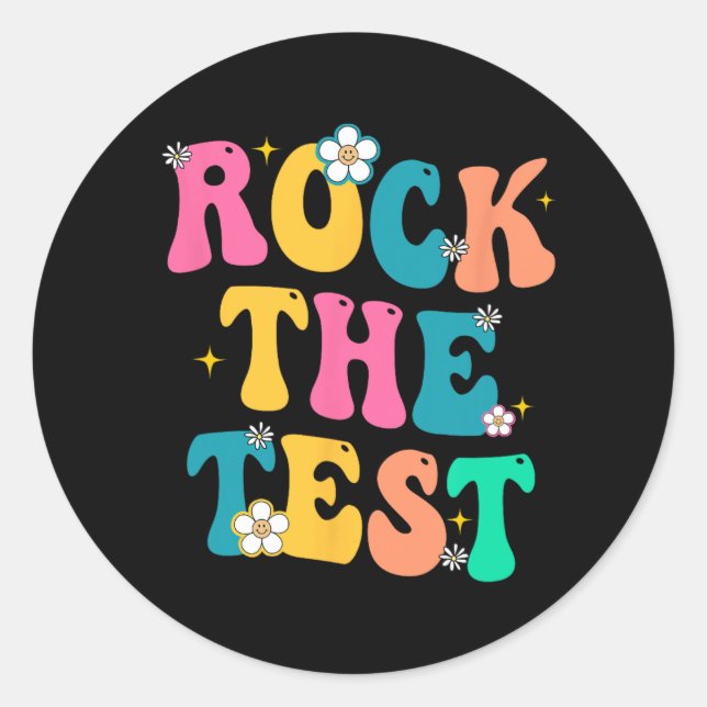 The Test Testing Day 2023 For School Teachers Stud Classic Round Sticker (Front)