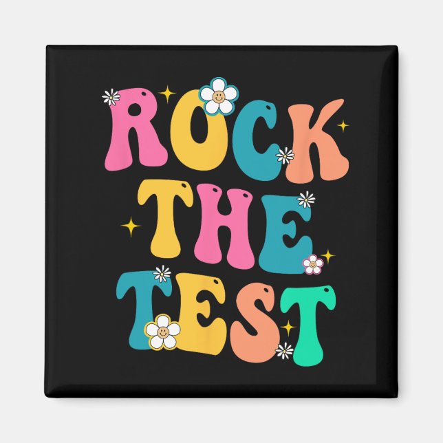 The Test Testing Day 2023 For School Teachers Stud Magnet (Front)