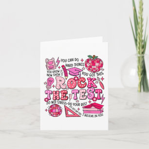 The Test Testing Day Don't Stress Do Your Best Tea Card