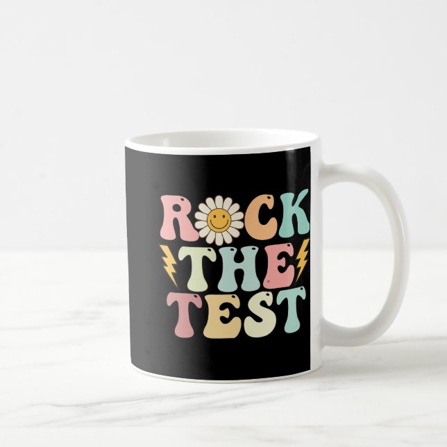 The Test Testing Day Retro Groovy Teacher Test Day Coffee Mug (Right)