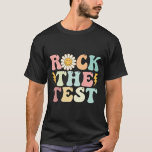 The Test Testing Day Retro Groovy Teacher Test Day T-Shirt