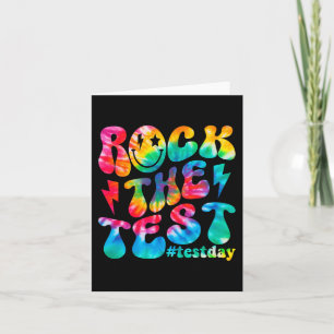 The Test Testing Day Retro Motivational Teacher St Card