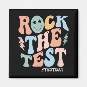 The Test Testing Day Retro Motivational Teacher St Magnet