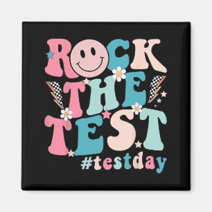 The Test Testing Day Retro Motivational Teacher St Magnet