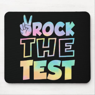 The Test Testing Day Retro Motivational Teacher St Mouse Pad