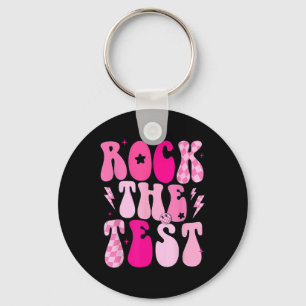 The Test Vintage Test Day Funny Testing Day Teache Key Ring