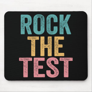 The Test Vintage Test Day Funny Testing Day Teache Mouse Pad