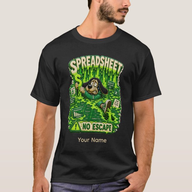The Test Was Easy For Someone Funny Spreadsheet T-Shirt (Front)