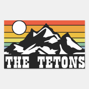 The Tetons Rectangular Sticker