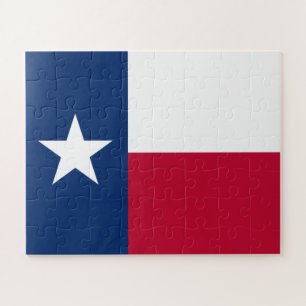 The Texan Lone Star State Flag of Texas Jigsaw Puzzle