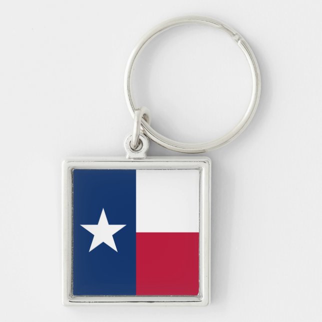 The Texan Lone Star State Flag of Texas Key Ring (Front)