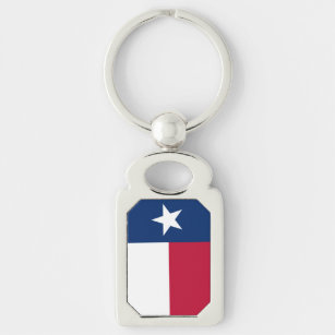 The Texan Lone Star State Flag of Texas Key Ring