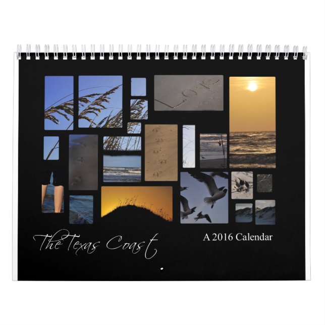The Texas Coast Beach Calendar, a 2016 calendar (Cover)