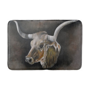The Texas Longhorn Bath Mat