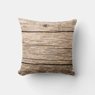 The texture of an old wooden log without bark with cushion