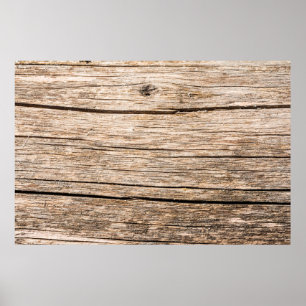 The texture of an old wooden log without bark with poster