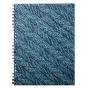 the texture of the knitted fabric, light blue colo notebook