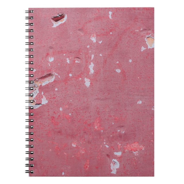 The texture of the old wall with scratches, cracks notebook (Front)