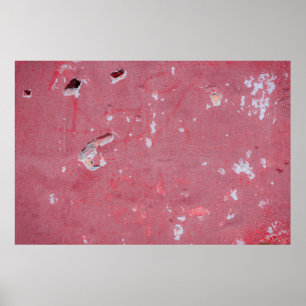 The texture of the old wall with scratches, cracks poster