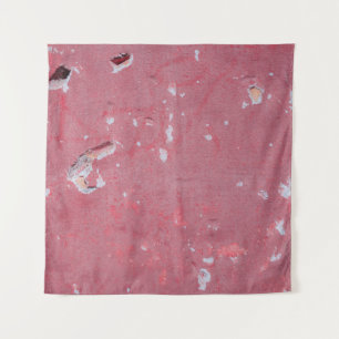 The texture of the old wall with scratches, cracks tapestry