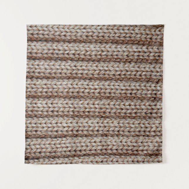the texture of the plain knitted fabric , brown tapestry (Front)