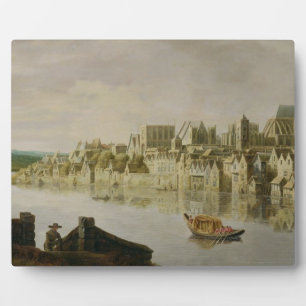 The Thames at Westminster Stairs, c.1630 (oil on p Plaque